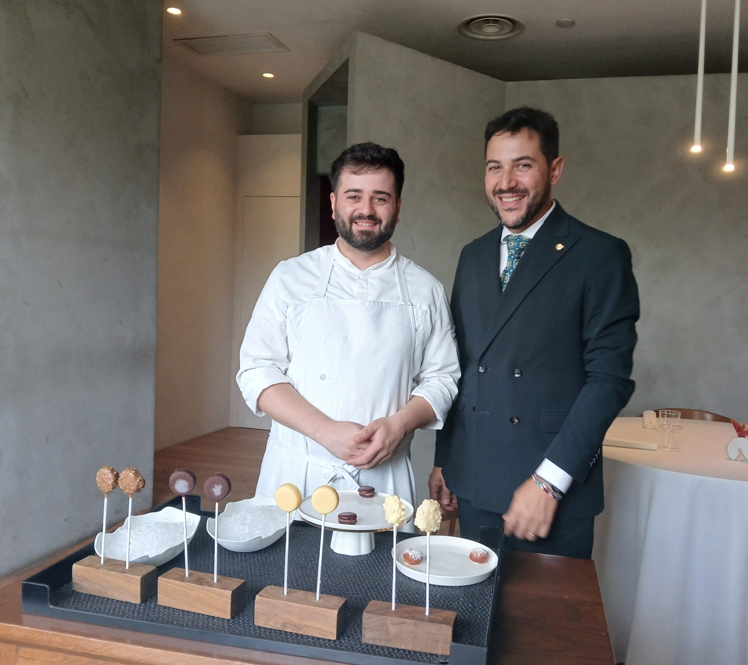 Il sous chef Antonio Fazio e il sommelier professionista Bruno Cirillo