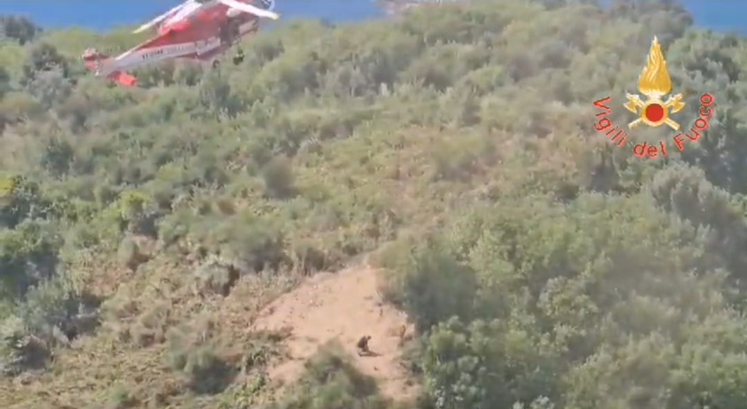 Salvataggio in elicottero Vvf