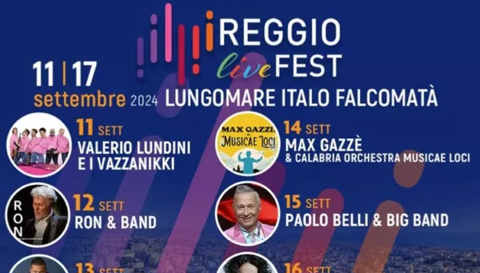 Cartellone Reggio Live Fest