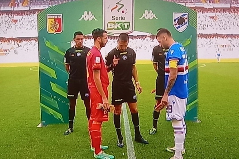 Livio Marinelli al sorteggio di Sampdoria-Catanzaro