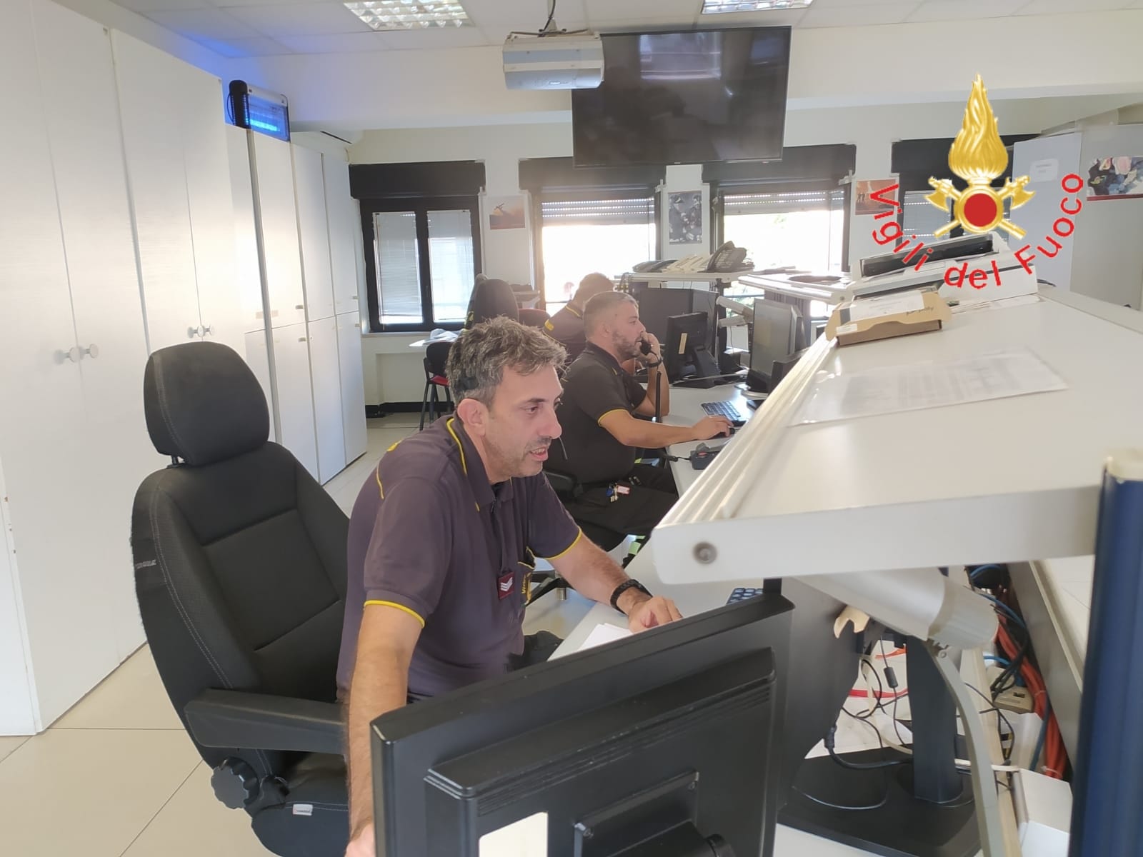 Sala operativa vigilfuoco