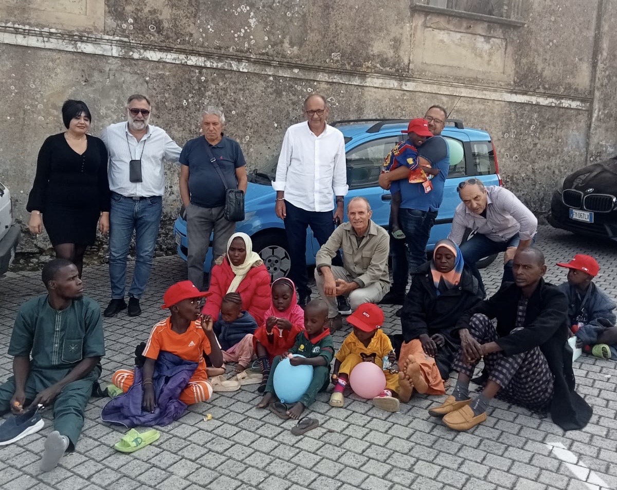 Famiglie africane accolte a Cortale