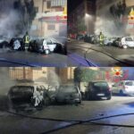 Lamezia T. (Cz), incendio mezzi in via I Maggio: 6 auto e una moto in… fumo. Sul rogo (doloso) l’ombra della criminalità