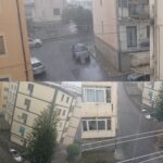 Catanzaro, ancora nubifragio di mezz’ora e solito copione: strade allagate, letti di torrenti saturati dai detriti, ma anche prolungato blackout e antenne Tv… saltate