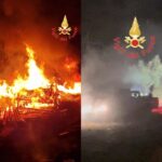 Soveria M. (Cz), vasto incendio a varie attività: intervento dei vigilfuoco. Torna l’ombra nera del racket?