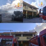 Lamezia T. e Botricello, doppio intervento Vvf nel catanzarese per incendi a un edificio e a un furgone