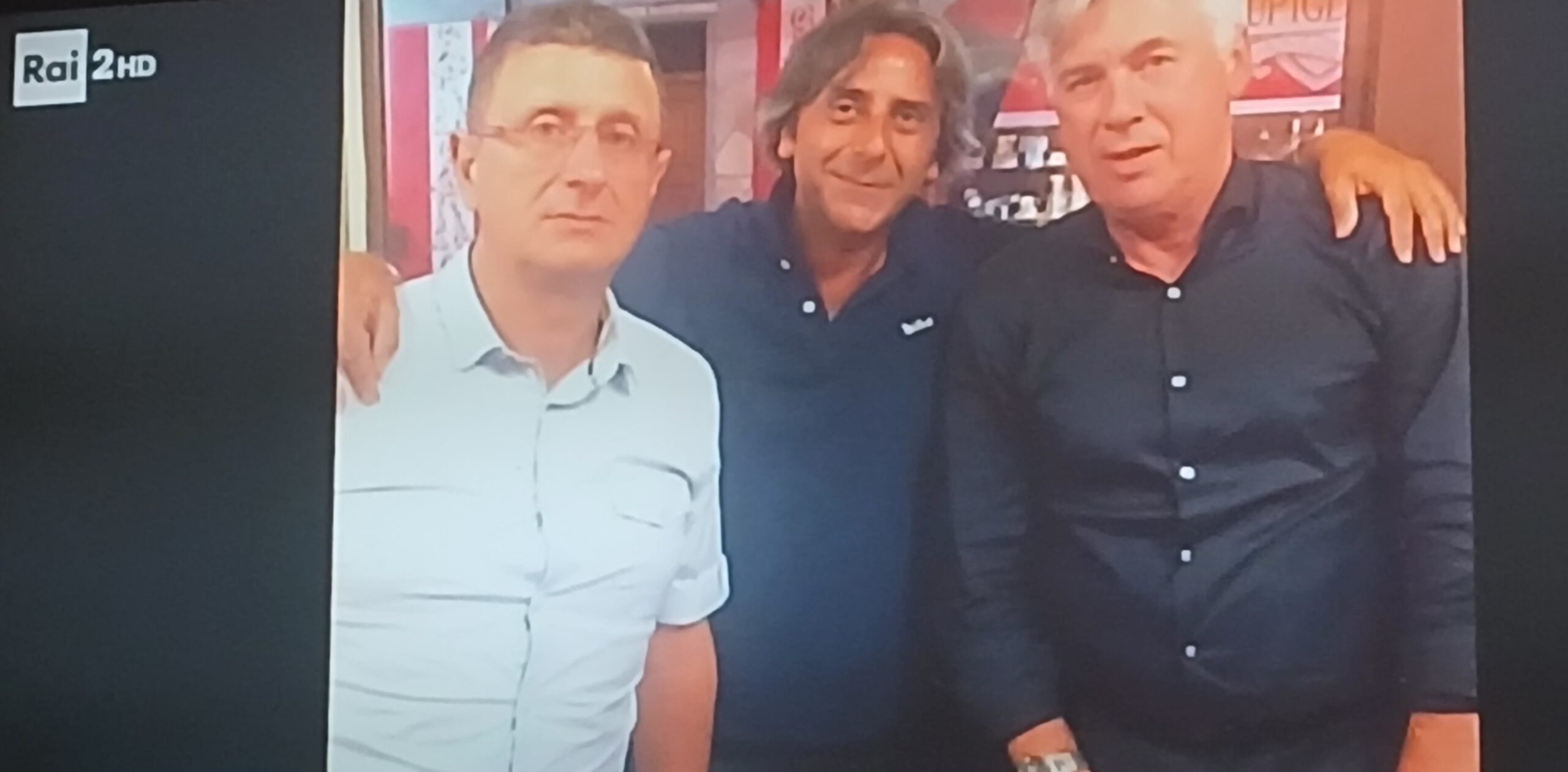 Pino Posteraro, Maurizio Insardà e Carlo Ancelotti